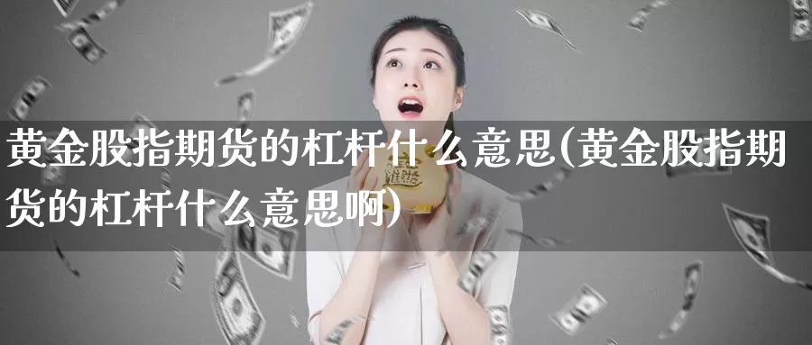 黄金股指期货的杠杆什么意思(黄金股指期货的杠杆什么意思啊)_https://www.wjxxbs.com_外汇直播室_第1张