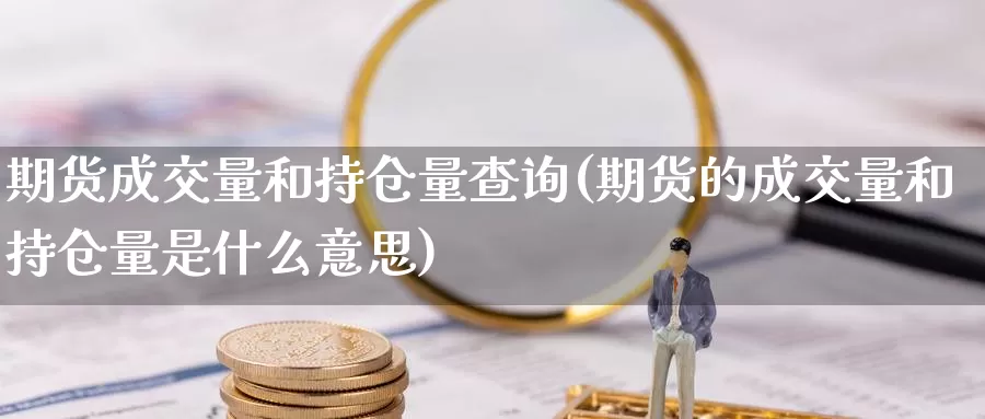 期货成交量和持仓量查询(期货的成交量和持仓量是什么意思)_https://www.wjxxbs.com_外汇行情_第1张