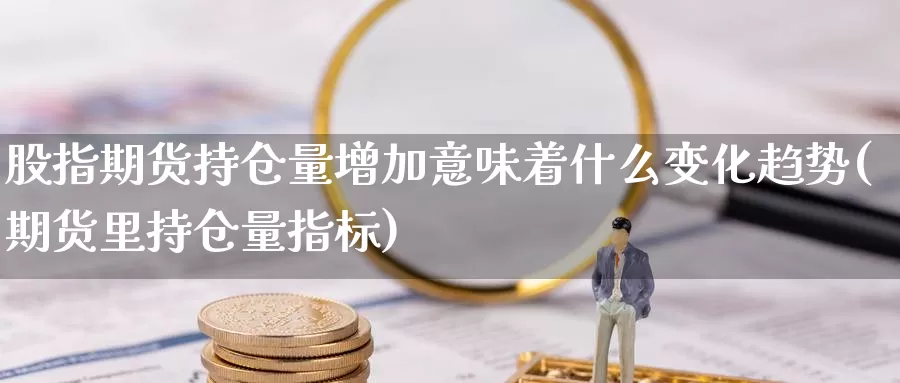 股指期货持仓量增加意味着什么变化趋势(期货里持仓量指标)_https://www.wjxxbs.com_期货入门_第1张