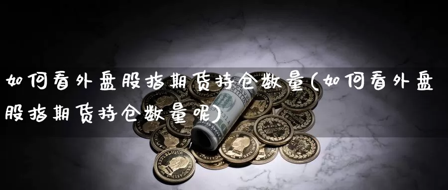 如何看外盘股指期货持仓数量(如何看外盘股指期货持仓数量呢)_https://www.wjxxbs.com_外汇直播室_第1张