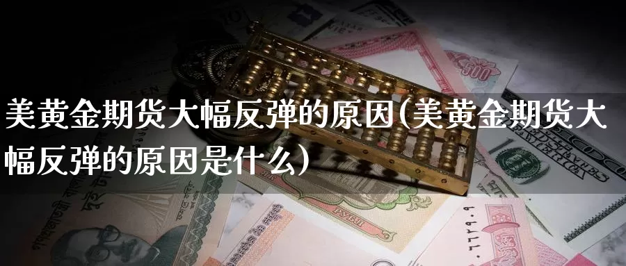 美黄金期货大幅反弹的原因(美黄金期货大幅反弹的原因是什么)_https://www.wjxxbs.com_外汇直播室_第1张