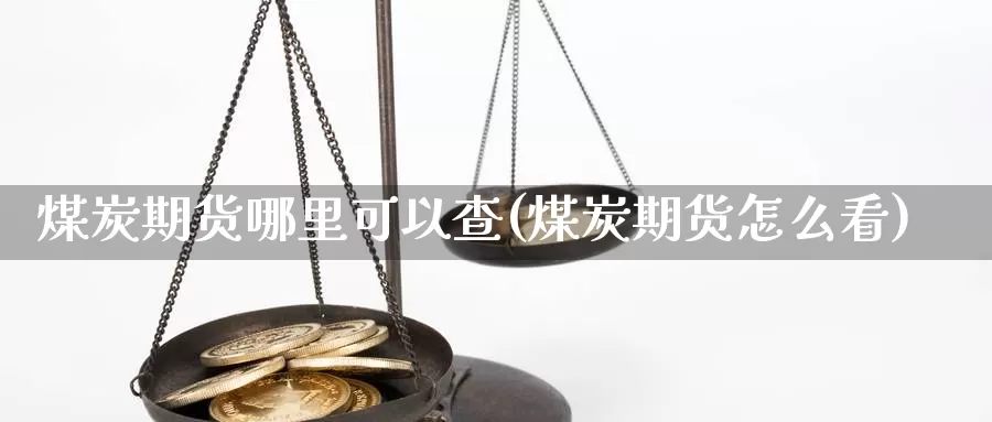 煤炭期货哪里可以查(煤炭期货怎么看)_https://www.wjxxbs.com_外汇直播室_第1张