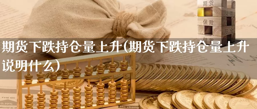 期货下跌持仓量上升(期货下跌持仓量上升说明什么)_https://www.wjxxbs.com_外汇直播室_第1张