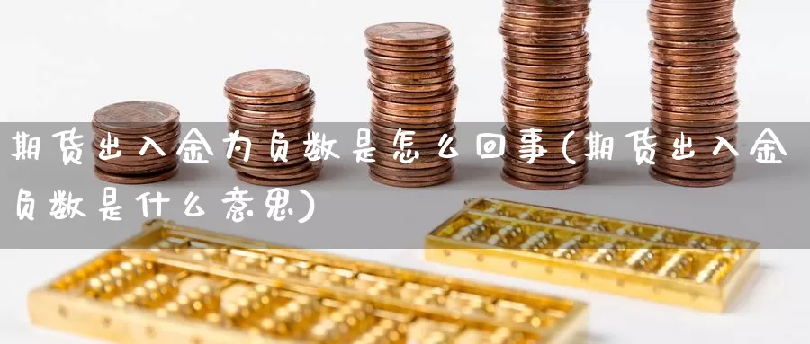 期货出入金为负数是怎么回事(期货出入金负数是什么意思)_https://www.wjxxbs.com_外汇直播室_第1张