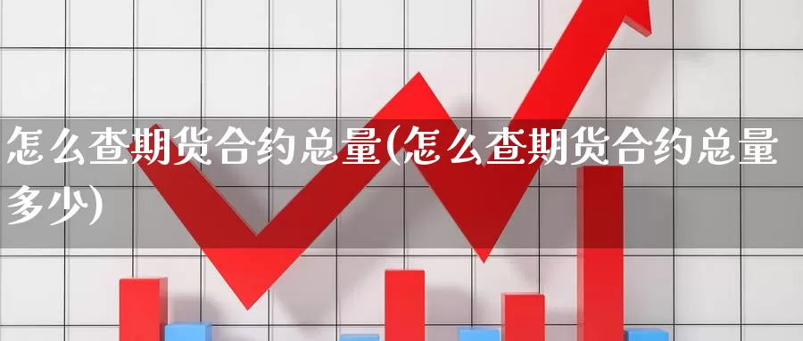 怎么查期货合约总量(怎么查期货合约总量多少)_https://www.wjxxbs.com_外汇行情_第1张