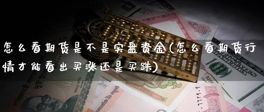 怎么看期货是不是实盘资金(怎么看期货行情才能看出买涨还是买跌)_https://www.wjxxbs.com_外汇直播室_第1张