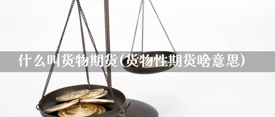 什么叫货物期货(货物性期货啥意思)_https://www.wjxxbs.com_期货入门_第1张