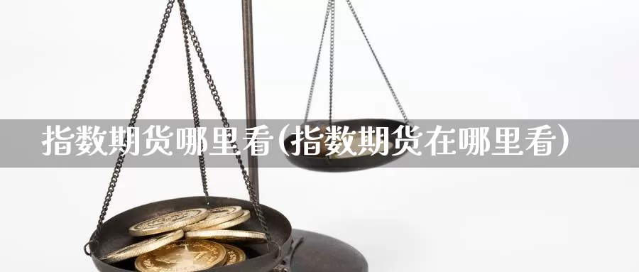 指数期货哪里看(指数期货在哪里看)_https://www.wjxxbs.com_外汇行情_第1张