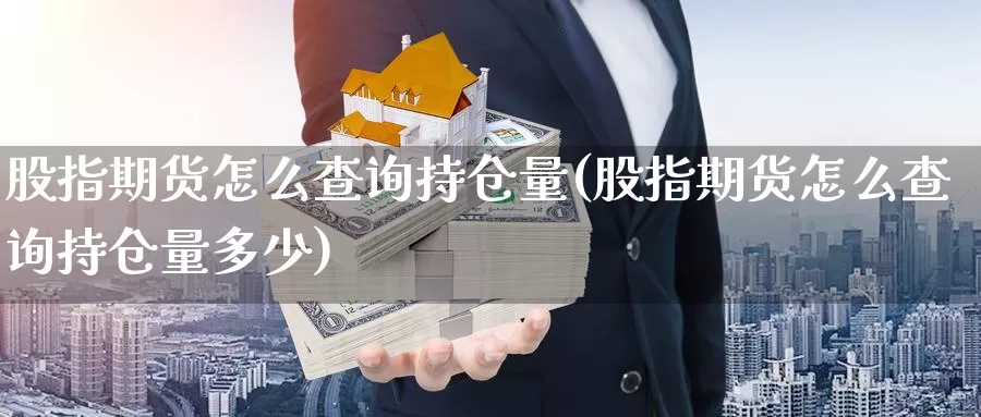 股指期货怎么查询持仓量(股指期货怎么查询持仓量多少)_https://www.wjxxbs.com_外汇直播室_第1张