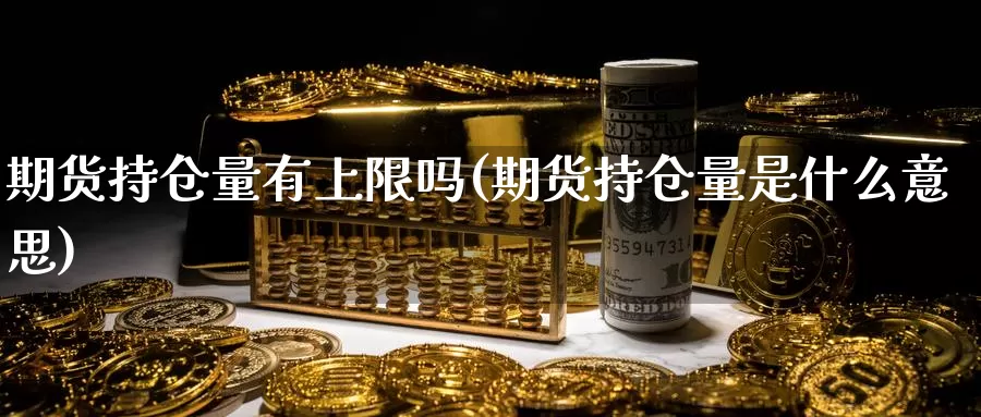 期货持仓量有上限吗(期货持仓量是什么意思)_https://www.wjxxbs.com_外汇行情_第1张